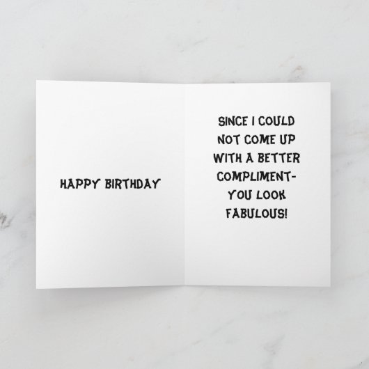 GOOFY FROG GEEFT VERJAARDAGSCOMPLIMENT KAART (Binnen)