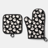 Goofy Ghosts Oven Mitt Set (Voorkant)