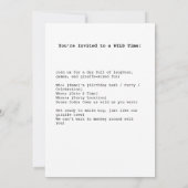 Goofy Giraffes in een bril Kaart (Achterkant)