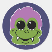 Goofy Goblin Ronde Sticker (Voorkant)