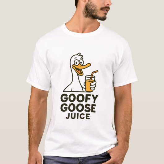 Goofy Goose Juice – Fun & Quirky Designs for Every T-shirt (Voorkant)