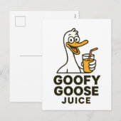 Goofy Goose Juice – Playful & Quirky Designs for F Feestdagenkaart (Voorkant / Achterkant)