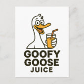 Goofy Goose Juice – Playful & Quirky Designs for F Feestdagenkaart (Voorkant)