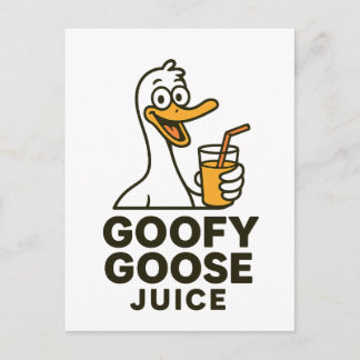 Goofy Goose Juice – Playful & Quirky Designs for F Feestdagenkaart