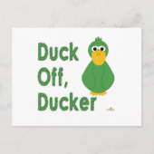 Goofy Green Duck Off, Ducker Briefkaart (Voorkant)