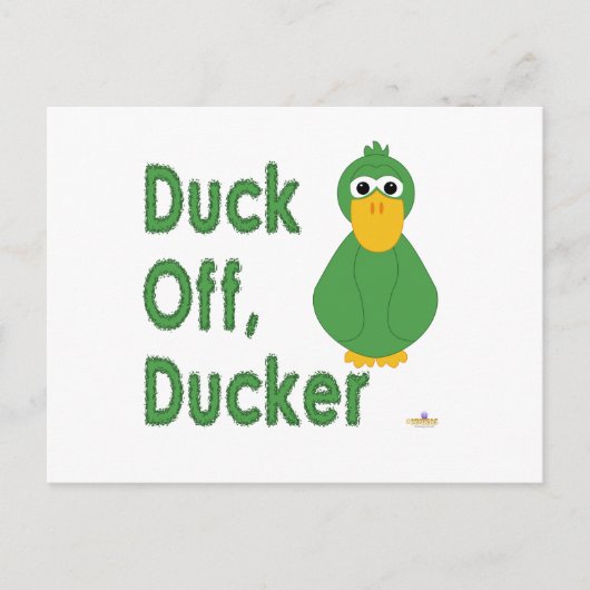 Goofy Green Duck Off, Ducker Briefkaart (Voorkant)