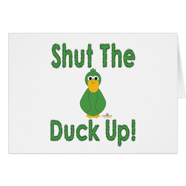 Goofy Green Duck sluit de eend (Voorkant Horizontaal)