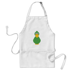 Goofy Green Duck Standaard Schort