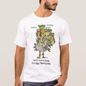 Goofy Green Turkey Gobble T Shirt (Voorkant)