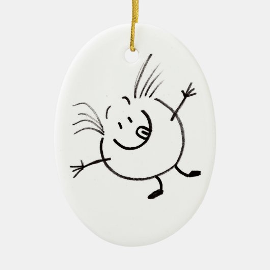 Goofy Guy Oval Ornament (Voorkant)