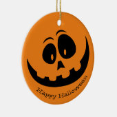 Goofy Jack-O-Lantern Face Design Ornament (Rechts)
