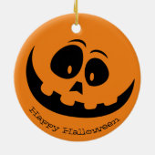 Goofy Jack-O-Lantern Face Design Ornament (Achterkant)