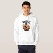 Goofy Jack-O’-Lantern Pumpkin Face Art Hoodie (Voorkant volledig)