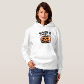 Goofy Jack-O’-Lantern Pumpkin Face Art Hoodie (Voorkant volledig)