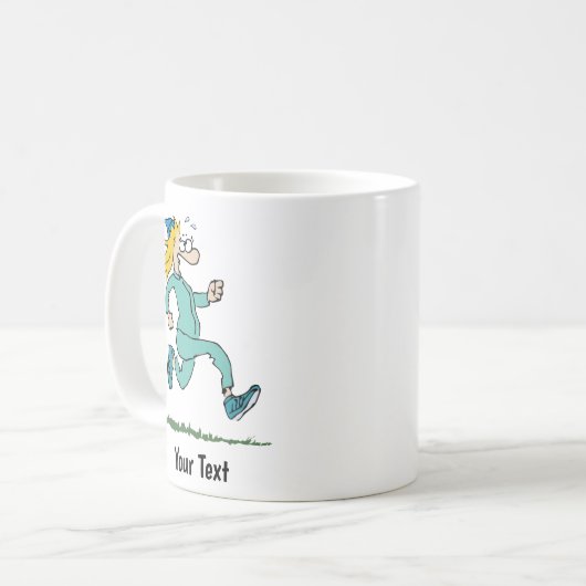 Goofy Jogger Mok – hardloopcadeau (Voorkant links)