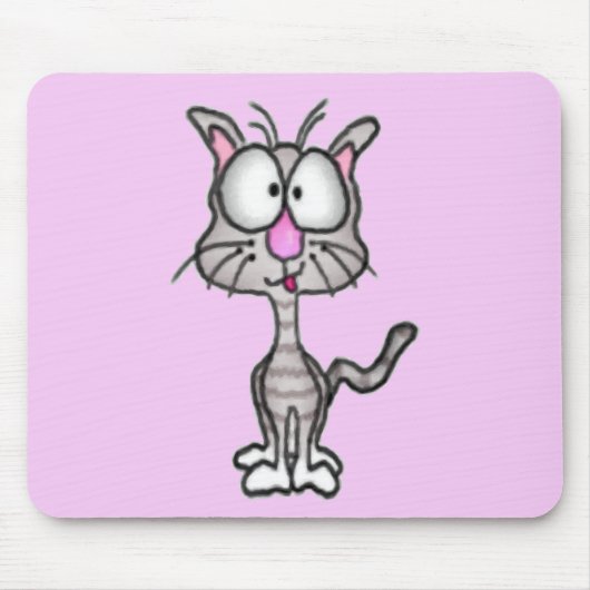 Goofy Kat Mousepad Muismat (Voorkant)