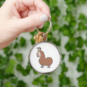 goofy llama cartoon sleutelhanger (Hand)