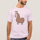 goofy llama cartoon t-shirt (Voorkant)