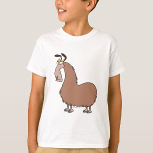 goofy llama cartoon t-shirt