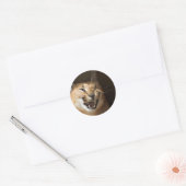 Goofy Lynx Ronde Sticker (Envelop)