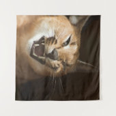 Goofy Lynx Wandkleed (Voorkant (horizontaal))