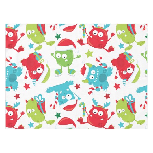 Goofy Monsters Holiday Tablecloth Tafelkleed (Voorkant (Horizontaal))