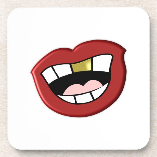 Goofy Mouth Bier Onderzetter (Voorkant)
