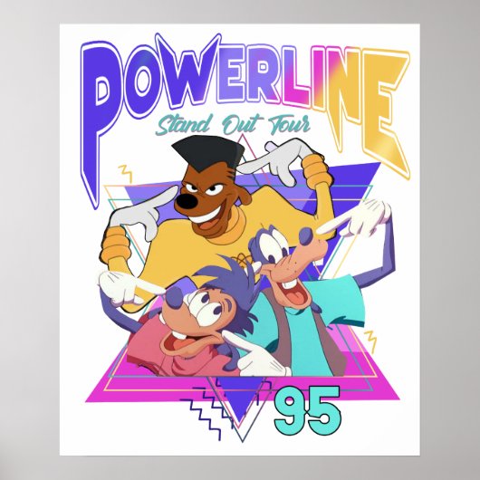 Goofy Movie Powerlin Poster (Voorkant)