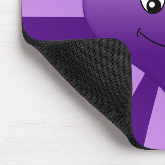 Goofy Paarse Heart Mousepad Muismat (Hoek)