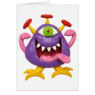 Goofy Paarse Monster