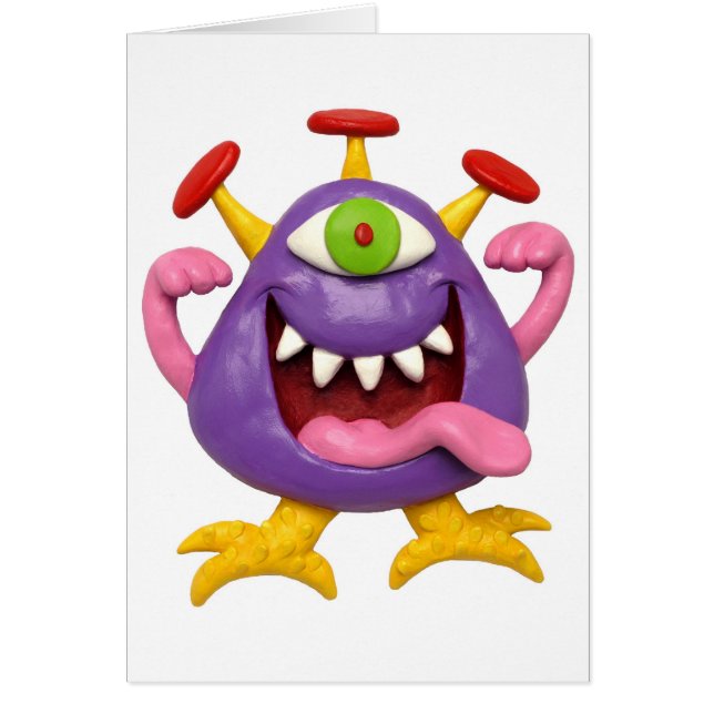 Goofy Paarse Monster (Voorkant)