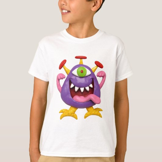 Goofy Paarse Monster T-shirt (Voorkant)
