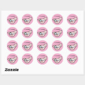 Goofy Pig Smiling Thunder_Cove Ronde Sticker (Vel)