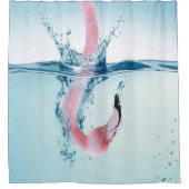 Goofy Pink Flamingo Douchegordijn (Voorkant)