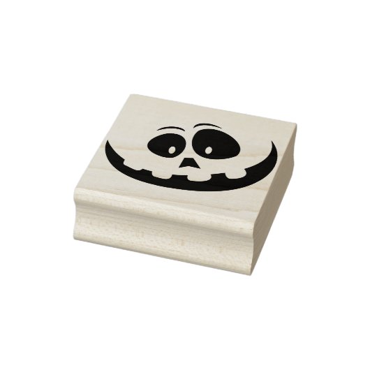 Goofy pompoen gezicht Halloween silhouet art stemp Rubberstempel (Stempel)