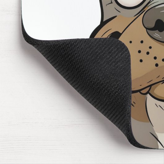 Goofy Pup Love - Funny Dog Mousepad Gift voor huis Muismat (Hoek)