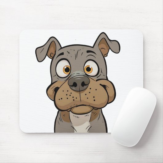Goofy Pup Love - Funny Dog Mousepad Gift voor huis Muismat (Met muis)