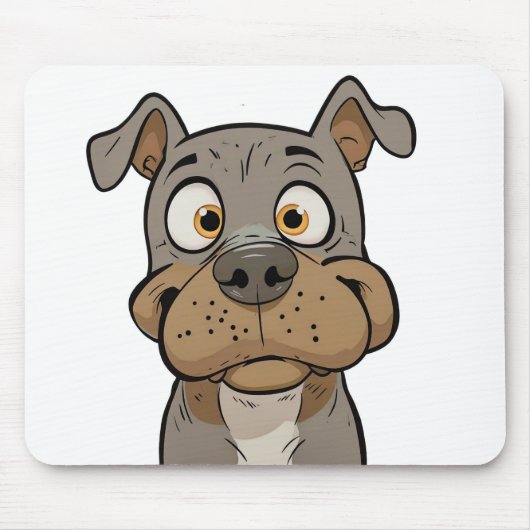 Goofy Pup Love - Funny Dog Mousepad Gift voor huis Muismat (Voorkant)