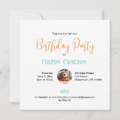 GOOFY RAAR GEK MONSTER TAART VERJAARDAG KAART (Achterkant)