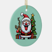 Goofy Santa Keramisch Ornament (Rechts)