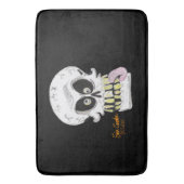 goofy skull skeleton face badmat (Voorkant Verticaal)