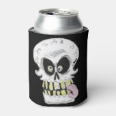 goofy skull skeleton face blikjeskoeler (Blikje Voorkant)