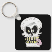 goofy skull skeleton face sleutelhanger (Voorkant)