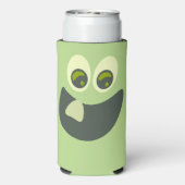 Goofy Tooth Grin Funny Novelty Cartoon Art Seltzer Blikjeskoeler (Seltzer Achterkant)