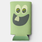 Goofy Tooth Grin Funny Novelty Cartoon Art Seltzer Blikjeskoeler (Achterkant)