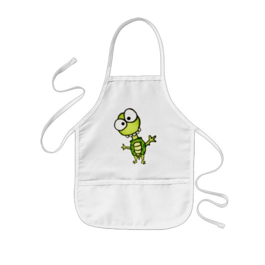 Goofy Turtle Apron Kinder Schort (Voorkant)