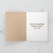 Goofy Verjaardag Ezel Dragen van een Straw Pet Kaart (Binnen)