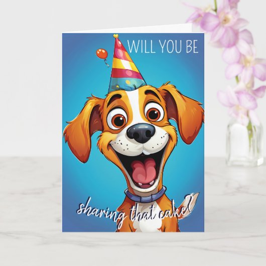 Goofy verjaardag pup! Voor iedereen die van honden Kaart (Orchidee)