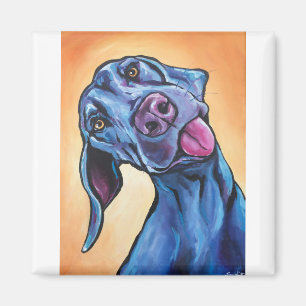 Goofy Weimaraner Magneet