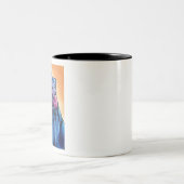 Goofy Weimaraner Tweekleurige Koffiemok (Center)